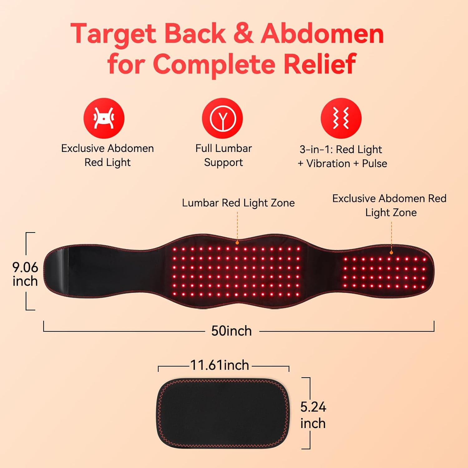 Red Light Therapy Belt for Waist & Shoulder